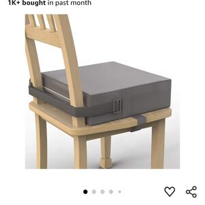 Gray Booster Seat Cushion